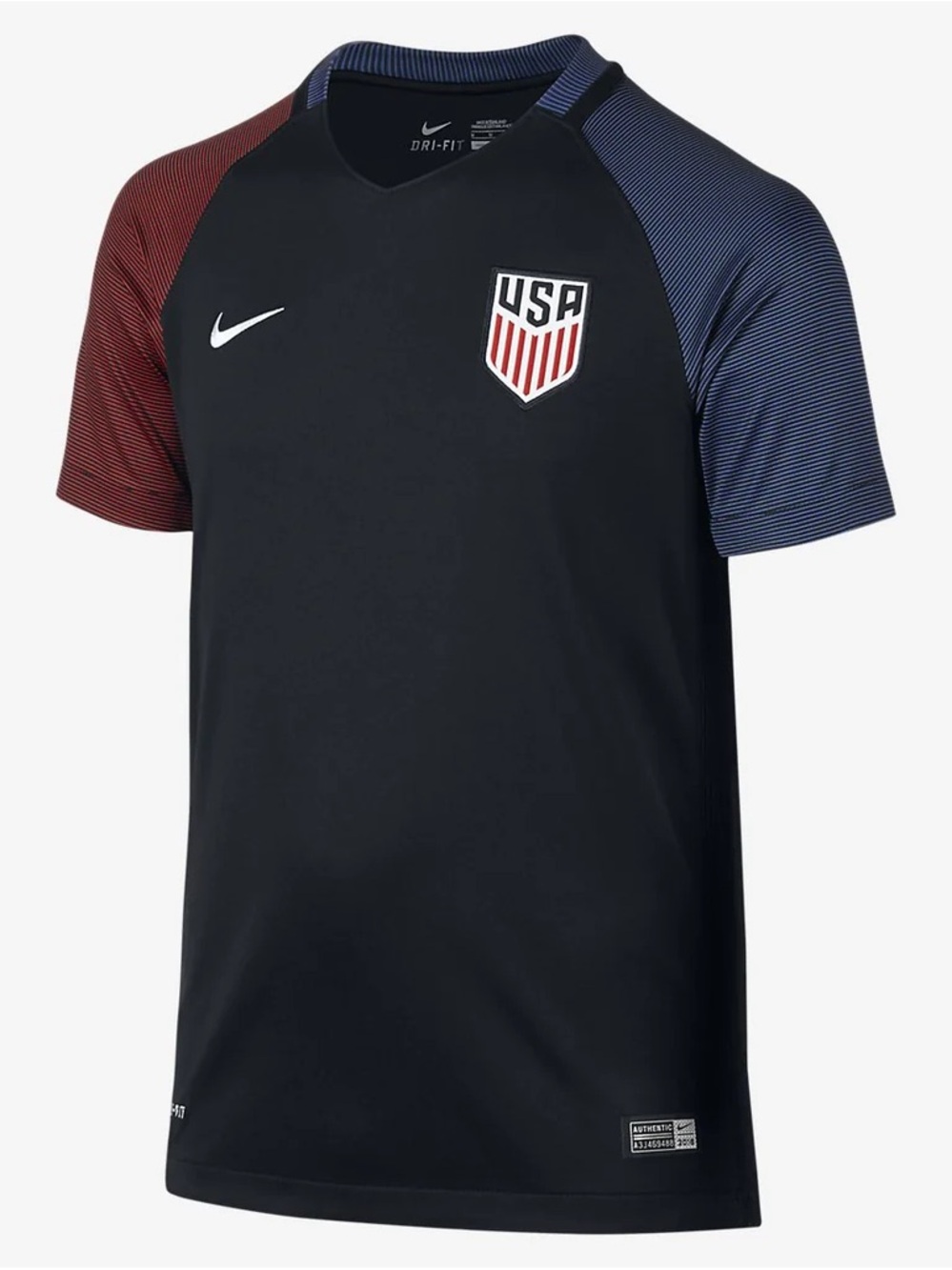 Nike USA Soccer 2016 Dri-FIT Jersey XL Black Red Blue USMNT